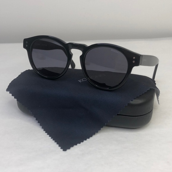KOMONO Clement Glossy Black Sunglasses NEW